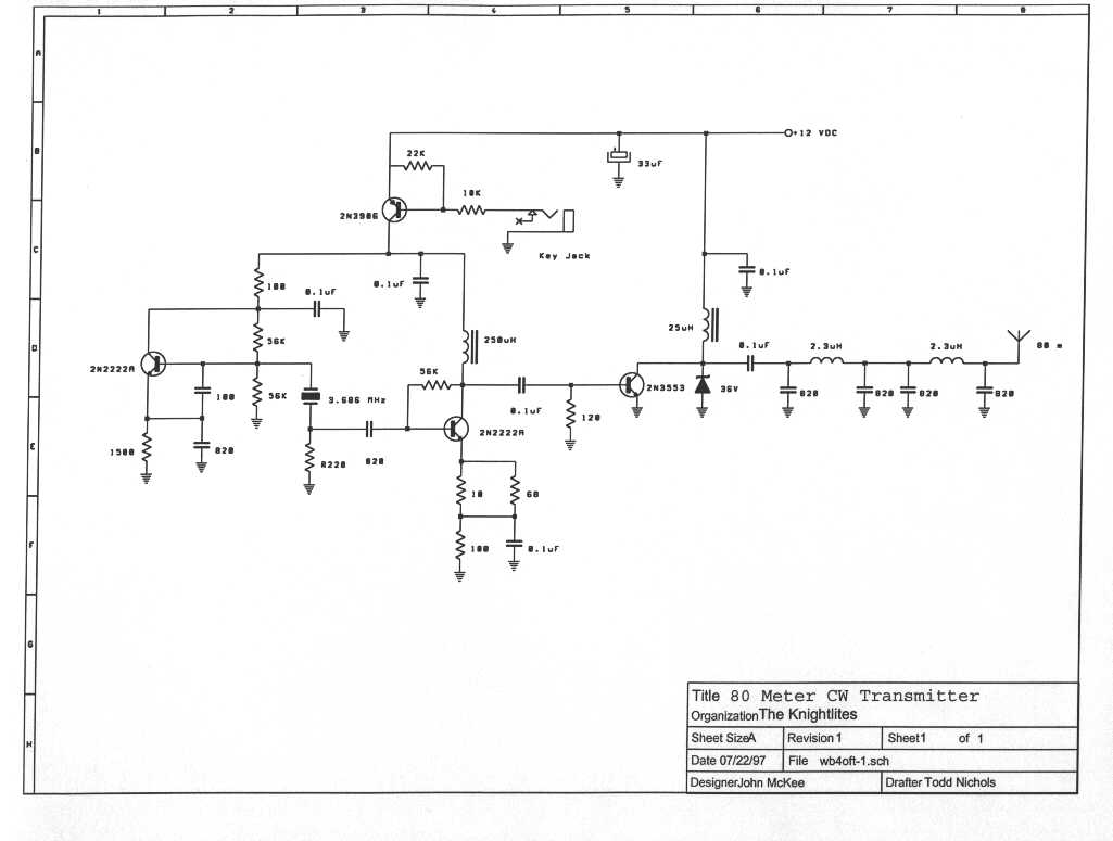 Official Schematic of 80m transmitter